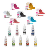 Kit 9 Corante Gel Concentrado 7 Glitter Furtacor Comestível