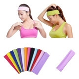 Kit 9 Faixa De Cabeça Esporte Corrida Academia Yoga 