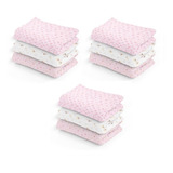 Kit 9 Manta Cueiro Flanelado Bebê Infantil Algodão Estampado