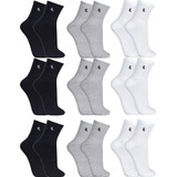 Kit 9 Pares Meias Lupo Cano Médio Algodão Masculino Oferta