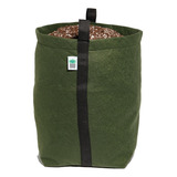 Kit 9 Vasos 15 Litros + 12 Vasos Alças 30 Litros Feltro Cor Verde Liso