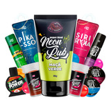 Kit A Noite Toda Neon Dia Dos Namorados Prazer Gel Beijável