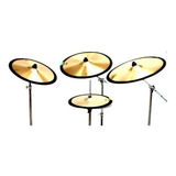 Kit Abafador De Pratos De Bateria Para Treino E Estudo