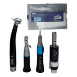 Kit Acadêmico Dynaled Nsk 4 Pç Caneta Led Push Button Preto