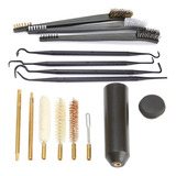 Kit Acessorio De Limpeza Para Arma Longa Pistola E Revólver