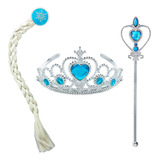 Kit Acessorio Frozen Elsa Coroa Tiara