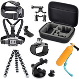 Kit Acessórios Gopro Go Pro Hero 9/8/7/6/5/4 Case Suportes