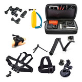 Kit Acessorios Gopro Hero Bastão 3 Way Go Pro Maleta Luva