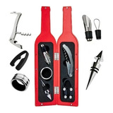 Kit Acessórios P/ Vinho Garrafa 6 Peças Saca Rolhas Abridor 