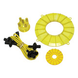 Kit Acrilico Decorativo Vw Fusca 4pçs Amarelo Empi # 8745