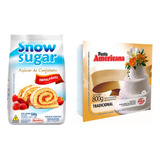 Kit Açúcar De Confeiteiro Snow+pasta Americana Tradicional 