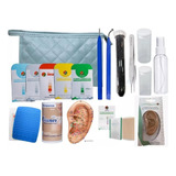 Kit Acupuntura Auricular Iniciante Com Orelha De Silicone