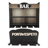 Kit Adega Bar Porta Espetos De