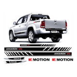 Kit Adesivo Amarok 4motion V6 Faixa Lateral E Aplique Ama127