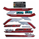 Kit Adesivo Cg 125 Today 92 Preto 1992 Faixa Jogo Lembre-se