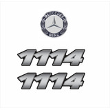 Kit Adesivo Compatível Caminhão Mercedes Benz 1114 Krt31 Cor Padrão