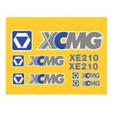 Kit Adesivo Compatível Com Escavadeira Xcmg