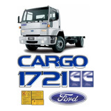 Kit Adesivo Compatível Ford Cargo 1721 Emblema Kit50 Cor Padrão
