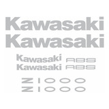 Kit Adesivo Compatível Kawasaki Z1000 Abs - Prata Z1000p Cor Kawasaki Z1000 Abs- Prata