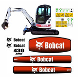 Kit Adesivo Compatível Mini Escavadeira Bobcat