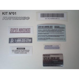 Kit Adesivo Console Super Nintendo Labels