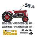 Kit Adesivo De Trator Massey Ferguson