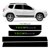 Kit Adesivo Duster Tech Road Faixa Lateral Traseira Techroad