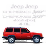 Kit Adesivo Emblema 3d Relevo Resinado Jeep Grand Cherokee Sport Cor Cromado