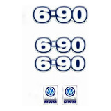 Kit Adesivo Emblema Caminhão Volkswagen 6-90