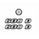 Kit Adesivo Emblema Resinado Mercedes Benz