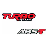 Kit Adesivo Emblema Turbo Plus +