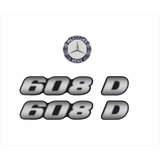 Kit Adesivo Emblemas Compatível Mercedes Benz
