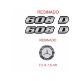 Kit Adesivo Emblemas Mercedes Benz 608
