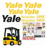 Kit Adesivo Empilhadeira Yale 50vx Completo