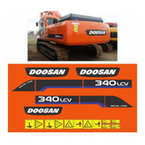 Kit Adesivo Escavadeira Doosan 340 Lcv