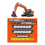 Kit Adesivo Escavadeira Doosan Dx225 Lca