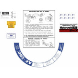 Kit Adesivo Etiqueta Motor Ford Maverick V8 Canadense Et03