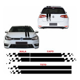Kit Adesivo Faixa Capo Teto Mala Para Todos Os Carros Imp32