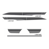 Kit Adesivo Faixa Laterais Toyota Hilux Limited Completo Lmt