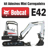 Kit Adesivo Faixa Mini Carregadeira Bobcat