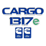 Kit Adesivo Ford Cargo 1317 E 1317e Emblema Caminhão Kit23