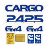 Kit Adesivo Ford Cargo 2425 6x4 Emblema Caminhão Kit60