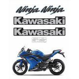 Kit Adesivo Kawasaki Ninja 300 Azul