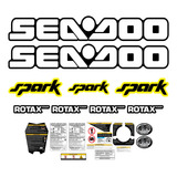 Kit Adesivo Laminado Jet Ski Seadoo Spark 2015 Amarelo
