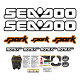 Kit Adesivo Laminado Jet Ski Seadoo Spark 2015 Laranja