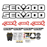 Kit Adesivo Laminado Jet Ski Seadoo Spark 2015 Vermelho