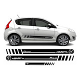 Kit Adesivo Lateral Compatível Palio Tuning- Abarth Cores