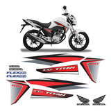 Kit Adesivo Moto Honda Cg Titan