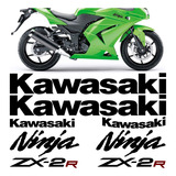Kit Adesivo Moto Kawasaki Ninja Zx-2r Zx2r Faixa Preto Jogo