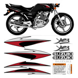 Kit Adesivo Moto Suzuki Yes 125 2008 Preta Faixa Etiqueta